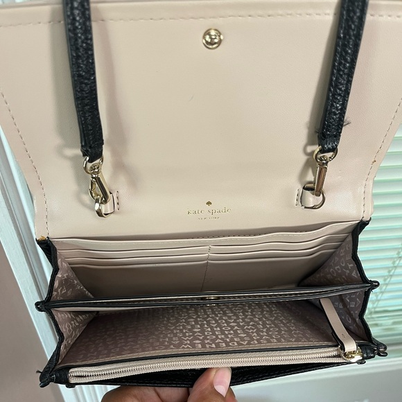 ✨💎Kate Spade 💎✨Summer Ward Place Black with Creamy Pink Details woc crossbody - Picture 3 of 8